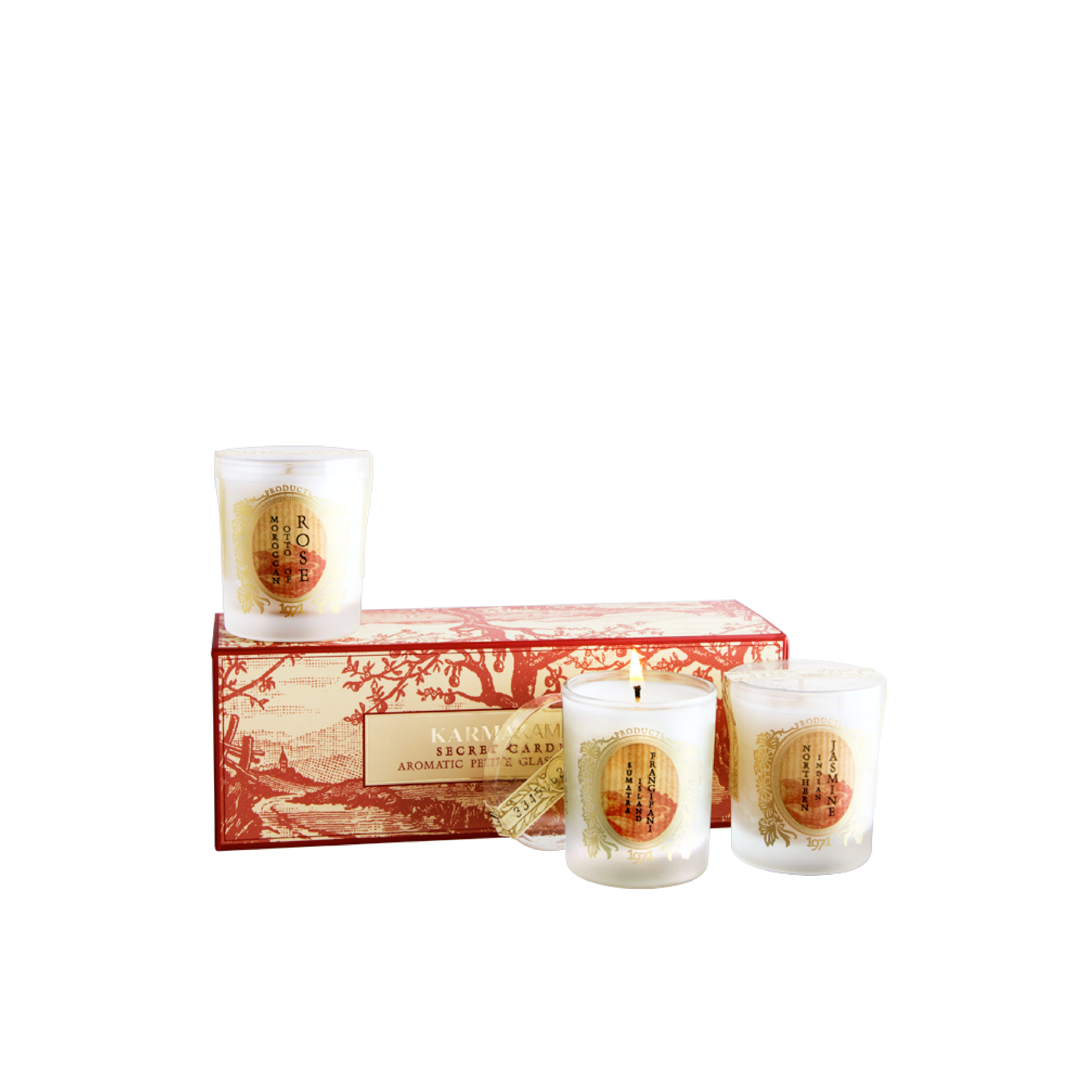 Aromatic Petite Glass Candle / Set